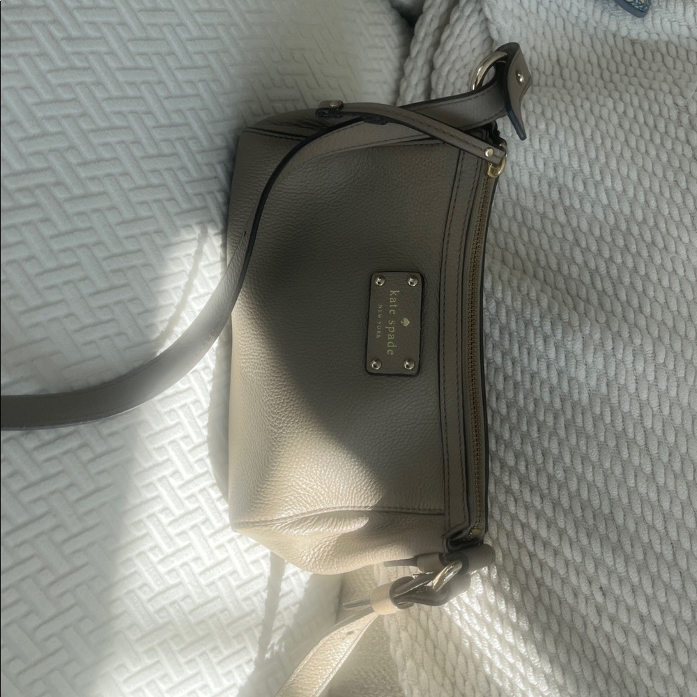 Kate Spade Pebbled Leather Crossbody Bag - Taupe - Picture 5 of 5